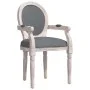 Silla de comedor tela gris oscuro 54x56x96,5 cm de vidaXL, Sillas de comedor - Ref: Foro24-344481, Precio: 208,54 €, Descuent...