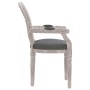 Silla de comedor tela gris oscuro 54x56x96,5 cm by vidaXL, dining chairs - Ref: Foro24-344481, Price: 185,12 €, Discount: %
