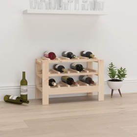 Flaschenregal aus massivem Kiefernholz, 61,5 x 30 x 42 cm von vidaXL, Weinregale - Ref: Foro24-822561, Preis: 32,78 €, Rabatt: %