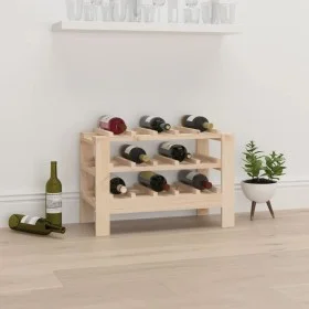Solid pine wood bottle rack 61.5x30x42 cm by vidaXL, Wine racks - Ref: Foro24-822561, Price: 32,48 €, Discount: %