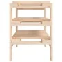 Solid pine wood bottle rack 61.5x30x42 cm by vidaXL, Wine racks - Ref: Foro24-822561, Price: 32,46 €, Discount: %