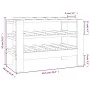 Flaschenregal aus massivem Kiefernholz, 61,5 x 30 x 42 cm von vidaXL, Weinregale - Ref: Foro24-822561, Preis: 32,46 €, Rabatt: %