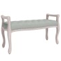 Banco de terciopelo gris claro 110x45x60 cm de vidaXL, Bancos - Ref: Foro24-344439, Precio: 128,20 €, Descuento: %