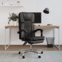 Bürostuhl mit Liegefunktion aus schwarzem Kunstleder von vidaXL, Bürostühle - Ref: Foro24-349619, Preis: 112,20 €, Rabatt: %