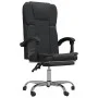 Reclining office chair in black synthetic leather by vidaXL, Office chairs - Ref: Foro24-349619, Price: 110,45 €, Discount: %