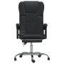 Reclining office chair in black synthetic leather by vidaXL, Office chairs - Ref: Foro24-349619, Price: 110,45 €, Discount: %