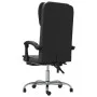 Silla de oficina reclinable cuero sintético negro de vidaXL, Sillas de oficina - Ref: Foro24-349619, Precio: 110,34 €, Descue...