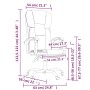 Bürostuhl mit Liegefunktion aus schwarzem Kunstleder von vidaXL, Bürostühle - Ref: Foro24-349619, Preis: 112,20 €, Rabatt: %
