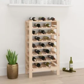 Solid pine wood wine rack 61.5x30x107.5 cm by vidaXL, Wine racks - Ref: Foro24-822541, Price: 92,87 €, Discount: %