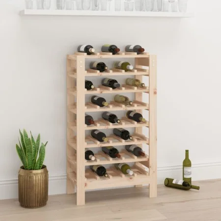 Botellero madera maciza de pino 61,5x30x107,5 cm de vidaXL, Botelleros - Ref: Foro24-822541, Precio: 92,86 €, Descuento: %