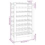 Botellero madera maciza de pino 61,5x30x107,5 cm de vidaXL, Botelleros - Ref: Foro24-822541, Precio: 93,99 €, Descuento: %