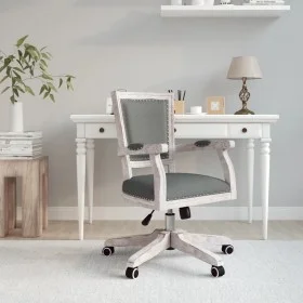 Silla de oficina giratoria tela gris oscuro de vidaXL, Sillas de oficina - Ref: Foro24-344479, Precio: 251,55 €, Descuento: %