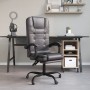 Gray synthetic leather massage reclining office chair by vidaXL, Office chairs - Ref: Foro24-349669, Price: 113,07 €, Discoun...