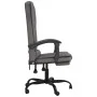 Grauer Massage-Bürostuhl aus Kunstleder von vidaXL, Bürostühle - Ref: Foro24-349669, Preis: 111,19 €, Rabatt: %
