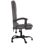 Gray synthetic leather massage reclining office chair by vidaXL, Office chairs - Ref: Foro24-349669, Price: 113,07 €, Discoun...