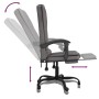 Gray synthetic leather massage reclining office chair by vidaXL, Office chairs - Ref: Foro24-349669, Price: 113,07 €, Discoun...