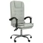 Reclining office chair with light gray velvet massage by vidaXL, Office chairs - Ref: Foro24-349664, Price: 117,36 €, Discoun...