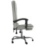 Silla de oficina reclinable con masaje terciopelo gris claro de vidaXL, Sillas de oficina - Ref: Foro24-349664, Precio: 117,2...