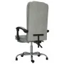 Reclining office chair with light gray velvet massage by vidaXL, Office chairs - Ref: Foro24-349664, Price: 117,36 €, Discoun...