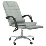 Silla de oficina reclinable con masaje terciopelo gris claro de vidaXL, Sillas de oficina - Ref: Foro24-349664, Precio: 117,2...