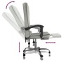 Silla de oficina reclinable con masaje terciopelo gris claro de vidaXL, Sillas de oficina - Ref: Foro24-349664, Precio: 117,2...