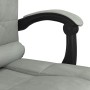 Silla de oficina reclinable con masaje terciopelo gris claro de vidaXL, Sillas de oficina - Ref: Foro24-349664, Precio: 117,2...