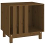 Hundebett aus massivem Kiefernholz, honigbraun, 60 x 45 x 57 cm von vidaXL, Hundehütten - Ref: Foro24-822479, Preis: 83,30 €,...