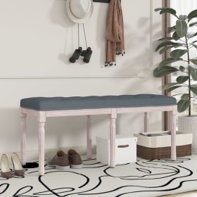 Dark gray velvet bench 110x40x49 cm by vidaXL, Banks - Ref: Foro24-344454, Price: 84,43 €, Discount: %