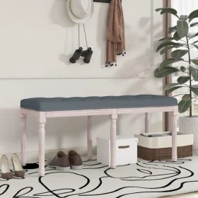 Dark gray velvet bench 110x40x49 cm by vidaXL, Banks - Ref: Foro24-344454, Price: 79,22 €, Discount: %