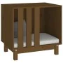 Hundebett aus massivem Kiefernholz, honigbraun, 60 x 45 x 57 cm von vidaXL, Hundehütten - Ref: Foro24-822479, Preis: 82,11 €,...