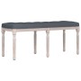 Banco de terciopelo gris oscuro 110x40x49 cm de vidaXL, Bancos - Ref: Foro24-344454, Precio: 84,39 €, Descuento: %