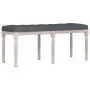 Banco de terciopelo gris oscuro 110x40x49 cm de vidaXL, Bancos - Ref: Foro24-344454, Precio: 79,11 €, Descuento: %