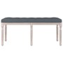 Banco de terciopelo gris oscuro 110x40x49 cm de vidaXL, Bancos - Ref: Foro24-344454, Precio: 84,39 €, Descuento: %