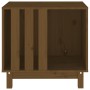 Cama para perros madera maciza pino marrón miel 60x45x57 cm de vidaXL, Casetas para perros - Ref: Foro24-822479, Precio: 83,3...