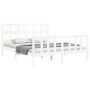 Estructura de cama sin colchón madera maciza de pino 160x200 cm