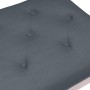 Banco de terciopelo gris oscuro 110x40x49 cm de vidaXL, Bancos - Ref: Foro24-344454, Precio: 84,39 €, Descuento: %