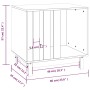 Hundebett aus massivem Kiefernholz, honigbraun, 60 x 45 x 57 cm von vidaXL, Hundehütten - Ref: Foro24-822479, Preis: 83,30 €,...