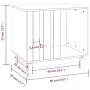 Hundebett aus massivem Kiefernholz, honigbraun, 60 x 45 x 57 cm von vidaXL, Hundehütten - Ref: Foro24-822479, Preis: 82,11 €,...