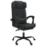 Silla de oficina reclinable cuero sintético negro de vidaXL, Sillas de oficina - Ref: Foro24-349733, Precio: 138,65 €, Descue...
