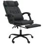 Silla de oficina reclinable cuero sintético negro de vidaXL, Sillas de oficina - Ref: Foro24-349733, Precio: 138,65 €, Descue...