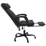 Silla de oficina reclinable cuero sintético negro de vidaXL, Sillas de oficina - Ref: Foro24-349733, Precio: 135,51 €