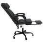 Silla de oficina reclinable cuero sintético negro de vidaXL, Sillas de oficina - Ref: Foro24-349733, Precio: 138,65 €, Descue...