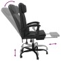 Schwarzer Bürostuhl aus Kunstleder von vidaXL, Bürostühle - Ref: Foro24-349733, Preis: 141,11 €, Rabatt: %