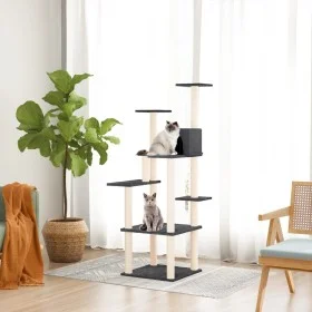 Cat scratcher with dark gray sisal posts 153 cm by vidaXL, Cat furniture - Ref: Foro24-171638, Price: 59,12 €, Discount: %