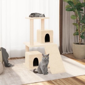 Cat scratching post with cream sisal posts 82 cm by vidaXL, Cat furniture - Ref: Foro24-171663, Price: 45,22 €, Discount: %