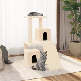 Cat scratching post with cream sisal posts 82 cm by vidaXL, Cat furniture - Ref: Foro24-171663, Price: 47,77 €, Discount: %
