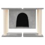 Cat scratching post with light gray sisal posts 190 cm by vidaXL, Cat furniture - Ref: Foro24-171658, Price: 57,95 €, Discoun...