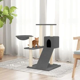 Katzenkratzbaum mit dunkelgrauen Sisalstämmen, 82 cm von vidaXL, Katzenmöbel - Ref: Foro24-171668, Preis: 45,82 €, Rabatt: %
