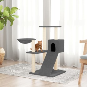 Katzenkratzbaum mit dunkelgrauen Sisalstämmen, 82 cm von vidaXL, Katzenmöbel - Ref: Foro24-171668, Preis: 46,51 €, Rabatt: %
