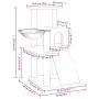 Katzenkratzbaum mit dunkelgrauen Sisalstämmen, 82 cm von vidaXL, Katzenmöbel - Ref: Foro24-171668, Preis: 45,82 €, Rabatt: %